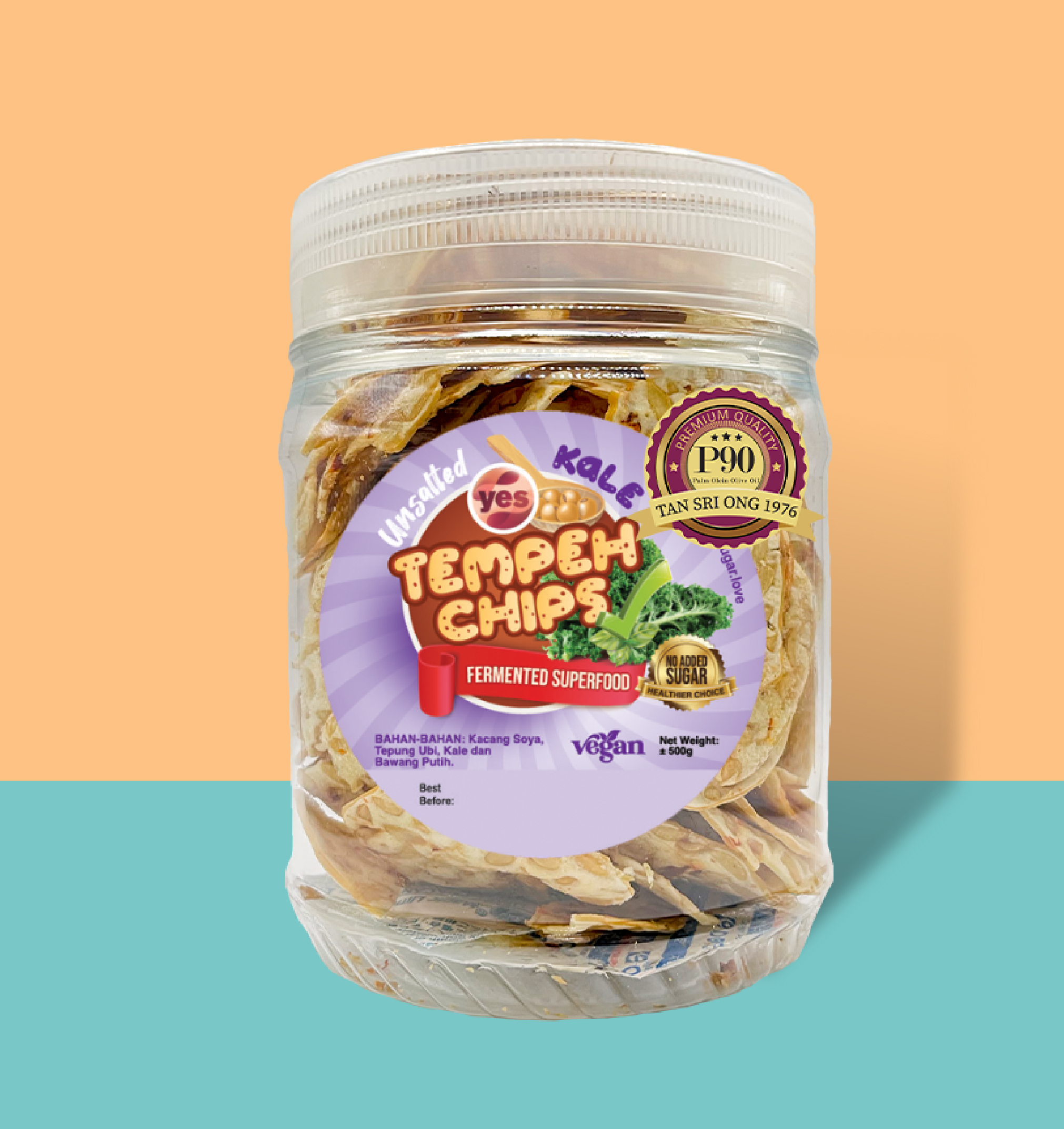 Nonosugar Tempeh Chips Kale Unsalted