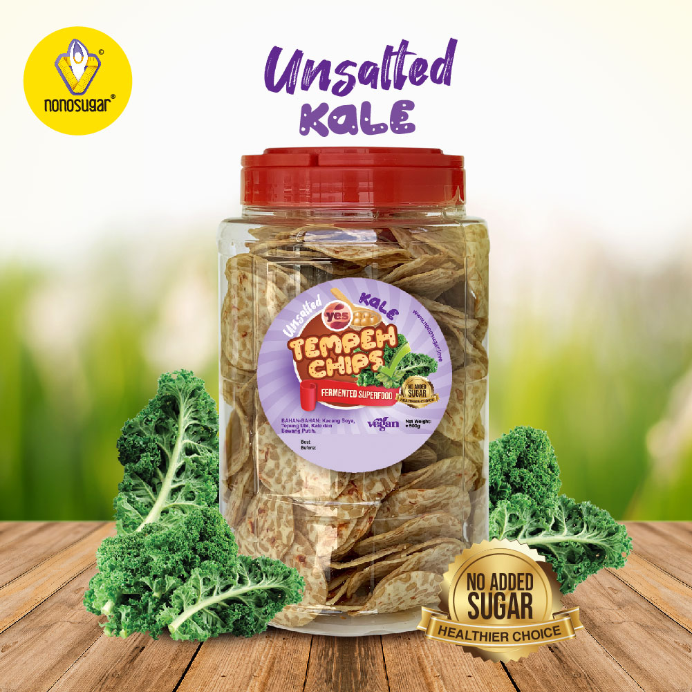 Nonosugar Tempeh Chips Kale Unsalted